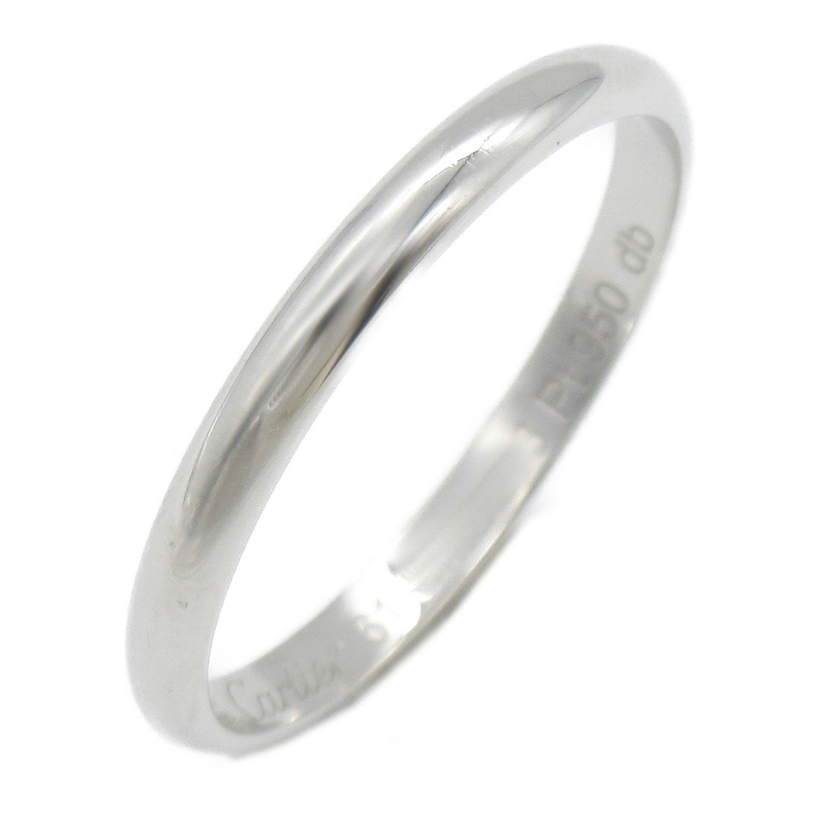 CARTIER Classic band ring Ring Silver Pt950Platinum Silver: CARTIER Classic band ring Ring Silver Pt950Platinum Silver Brand: Cartier Country of Origin: France Type: Band ring Material: Platinum Color: Silver Gender: Unisex Size: 20(Japan size) Engraved 61Ring