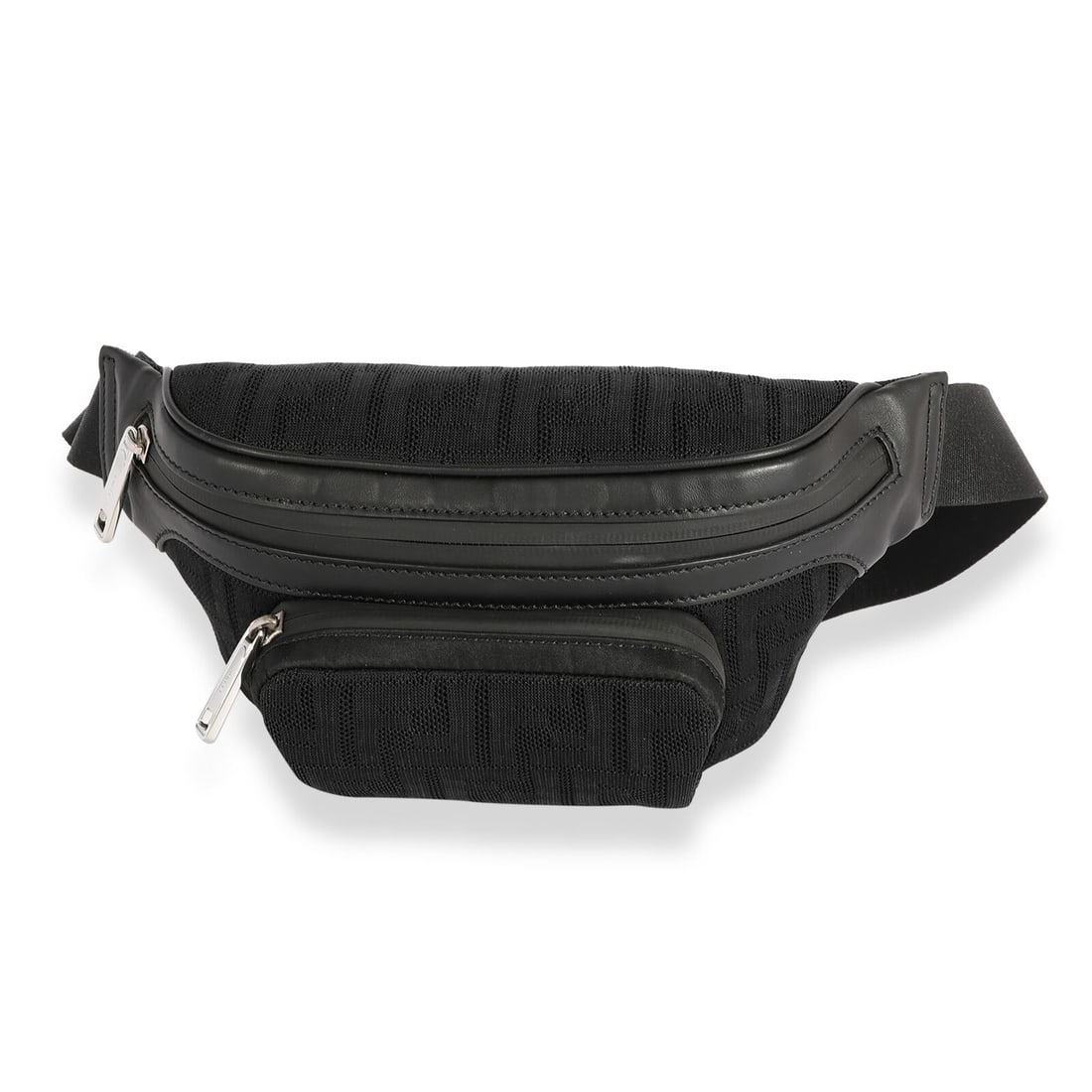 Fendi Black FF Motif Mesh Belt Bag: Fendi Black FF Motif Mesh Belt Bag Seller Notes: A Fendi classic. The Baguette bag is synonymous with the early 2000s and made a name for itself in A Fendi classic. The Baguette bag is synonymous with