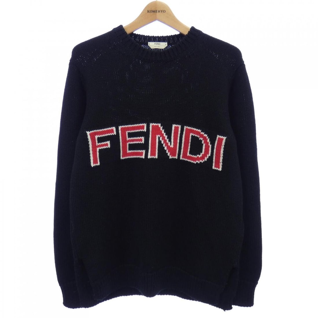 FENDI Knitwear: FENDI Knitwear Brand: FENDI Style: KNIT WEAR Color: Black Gender: Mens Size: 42 Size Type: Regular Type: KNIT WEAR B: Reasonable Wear and Tear The Mynt Guarantee: All items in this auction are guarant