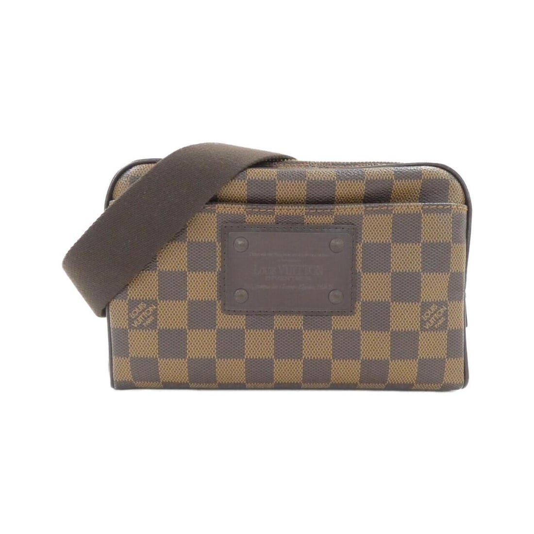 LOUIS VUITTON Damier Bum bag Brooklyn N41101 Shoulder bag: LOUIS VUITTON Damier Bum bag Brooklyn N41101 Shoulder bag Brand: LOUIS VUITTON Style: Shoulder bag Exterior Color: EBENE GOLD (Hardware) Exterior Material: Coated canvas Gender: Unisex Size: WxHxD: 21