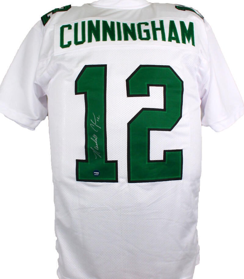 Randall Cunningham Autographed White Pro Style Jersey- Prova *Silver: Randall Cunningham Autographed White Pro Style Jersey- Prova *Silver Sport: Football-NFL Product: Jersey Original/Reprint: Original Player: Randall Cunningham Team: Philadelphia Eagles Autograph Authe