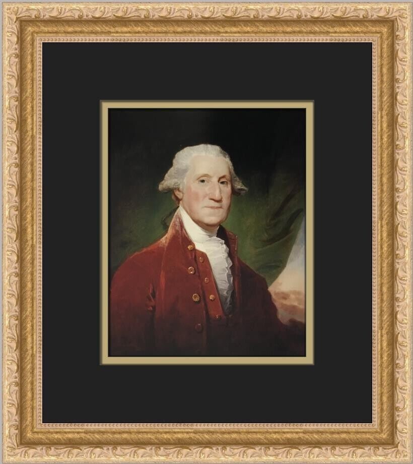 Gilbert Stuart George Washington Custom Framed Print: Gilbert Stuart George Washington Custom Framed Print Unit Of Sale: Single Piece Artist: Gilbert Stuart Image Orientation: Portrait Size: Medium Signed: No Period: Contemporary (1970 - 2020) Title: Geo
