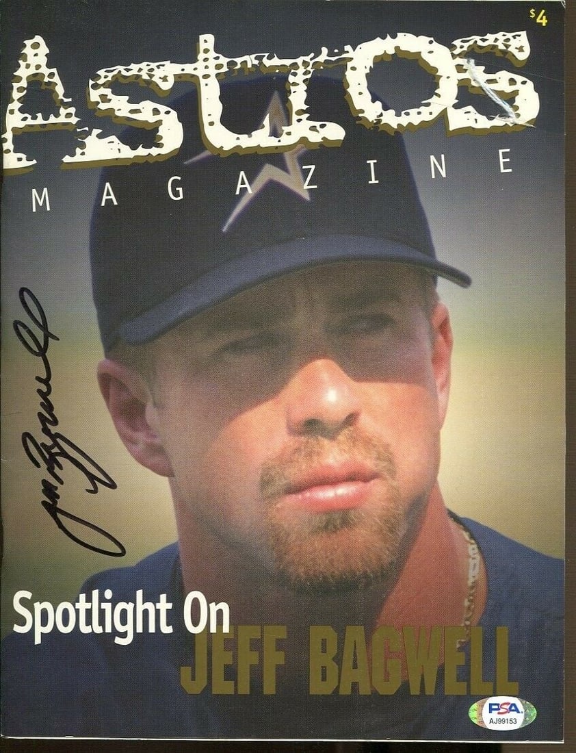 Jeff Bagwell Signed 1996 Houston Astros Program Autographed PSA/DNA AJ99153: Jeff Bagwell Signed 1996 Houston Astros Program Autographed PSA/DNA AJ99153 Sport: Baseball-MLB Product: Program Original/Reprint: Original Player: Jeff Bagwell Autograph Authentication: Professional 