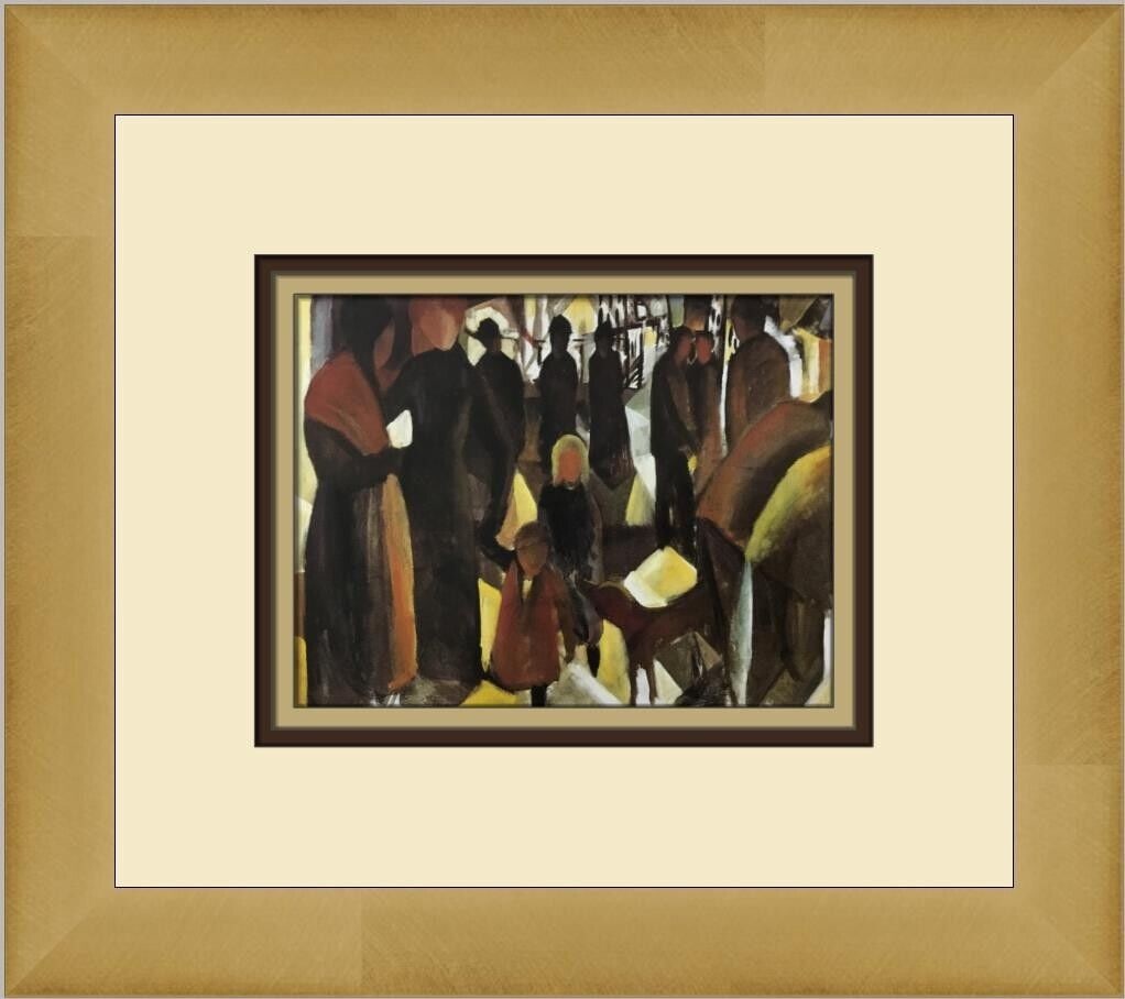 August Macke Leave-Taking Custom Framed Print: August Macke Leave-Taking Custom Framed Print Unit Of Sale: Single-Piece Work Artist: August Macke Size: Medium Item Length: 12 in Region Of Origin: united states Framing: Matted & Framed Personalize: