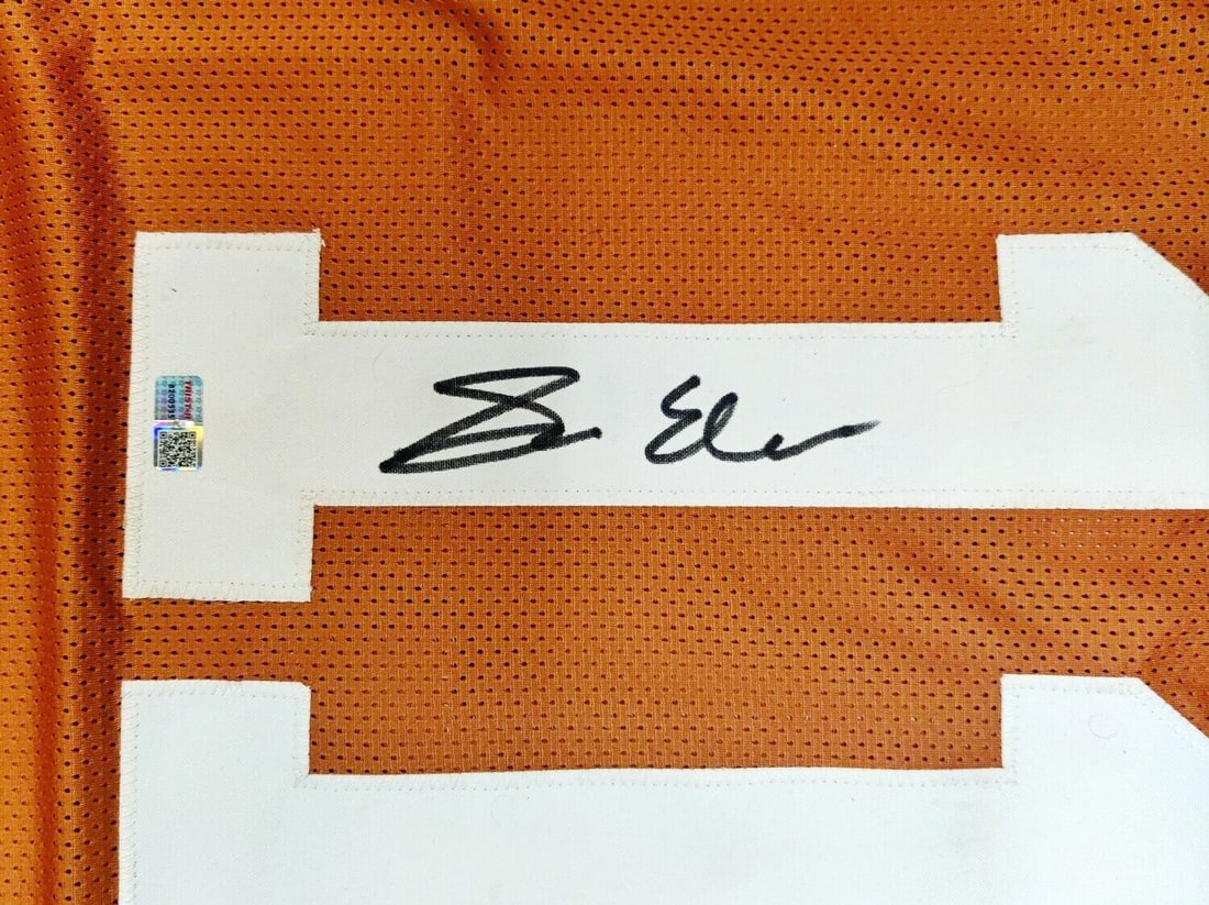 Sam Ehlinger Autographed Texas Longhorns Custom Football Jersey TRISTAR: Sam Ehlinger Autographed Texas Longhorns Custom Football Jersey TRISTAR Sport: Football Player: Sam Ehlinger Original/Reprint: Original Autograph Authentication: TRISTAR Productions Product: Jersey Te