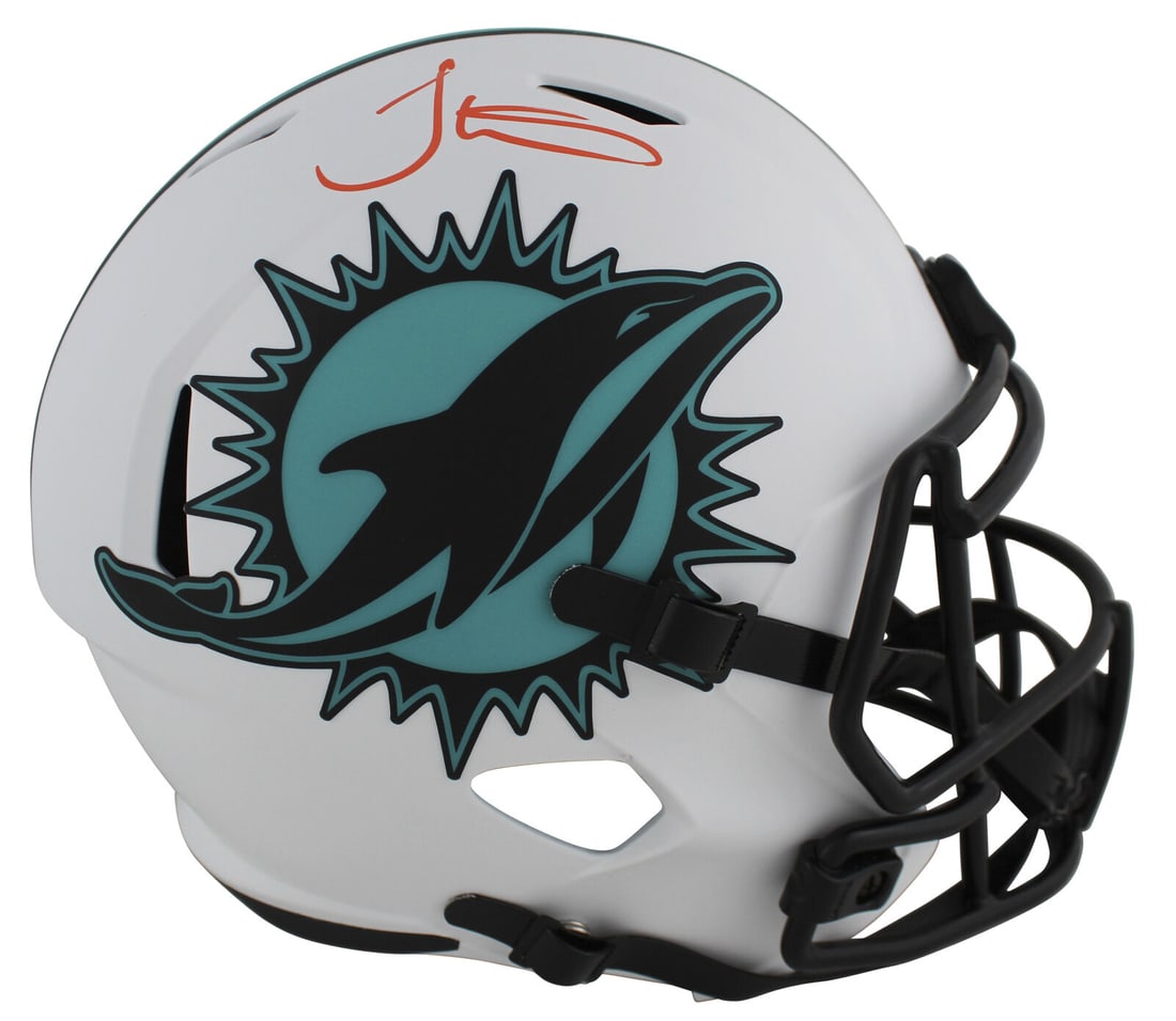 Dolphins Tyreek Hill Signed Lunar Full Size Speed Rep Helmet BAS Witnessed: Dolphins Tyreek Hill Signed Lunar Full Size Speed Rep Helmet BAS Witnessed Sport: Football Product: Helmet Original/Reprint: Original Player: Tyreek Hill Team: Miami Dolphins Autograph Authentication: