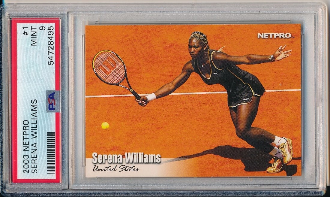 2003 Netpro Tennis #1 Serena Williams RC Rookie Card PSA 9 MINT 159220: 2003 Netpro Tennis #1 Serena Williams RC Rookie Card PSA 9 MINT 159220 Sport: Tennis League: Tennis Product: Trading Card Original/Reprint: Original Signed: YES Pre-Owned While the lot images are repr