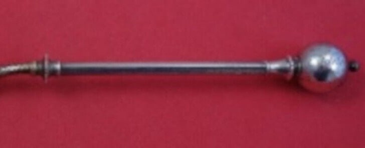 Ball End by George Sharp Sterling Silver Preserve Spoon GW Bright-Cut 7 1/2": Ball End by George Sharp Sterling Silver Preserve Spoon GW Bright-Cut 7 1/2" Pattern: Ball End Composition: Sterling Silver Type: Serving Spoon Maker: George Sharp Ball end by george sharpsterling sil