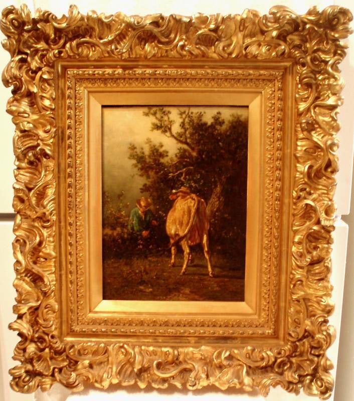 18TH C OIL ON CANVAS PAINTING BY EMILE VAN MARCKE LISTED ARTIST: 18TH C OIL ON CANVAS PAINTING BY EMILE VAN MARCKE LISTED ARTIST Size: Medium Custom Bundle: Yes Date Of Creation: 1800-1899 Material: Oil Certificate Of Authenticity (Coa): Yes Region Of Origin: Belgi