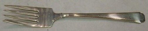 Rhythm by Wallace Sterling Silver Salad Fork 6 1/4" Flatware: Rhythm by Wallace Sterling Silver Salad Fork 6 1/4" Flatware Age: 1900-1940 Pattern: Rhythm Type: Flatware - Forks Composition: Sterling Silver Maker: Wallace Rhythm by wallace PLEASE NOTE: LOCAL PICK