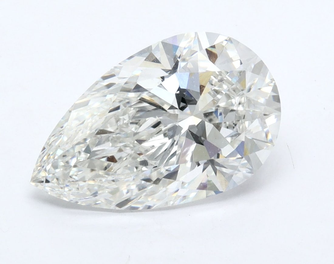 Ideal Loose Diamond - Pear 3.08ct G VS1: Ideal Loose Diamond - Pear 3.08ct G VS1 Ideal Cut: Yes Source: This is a real non-mined Diamond that has been grown in a lab Shape: Pear Carats: 3.08 Color: G Clarity: VS1 Ratio: 1.6164 Polish: EX Cut