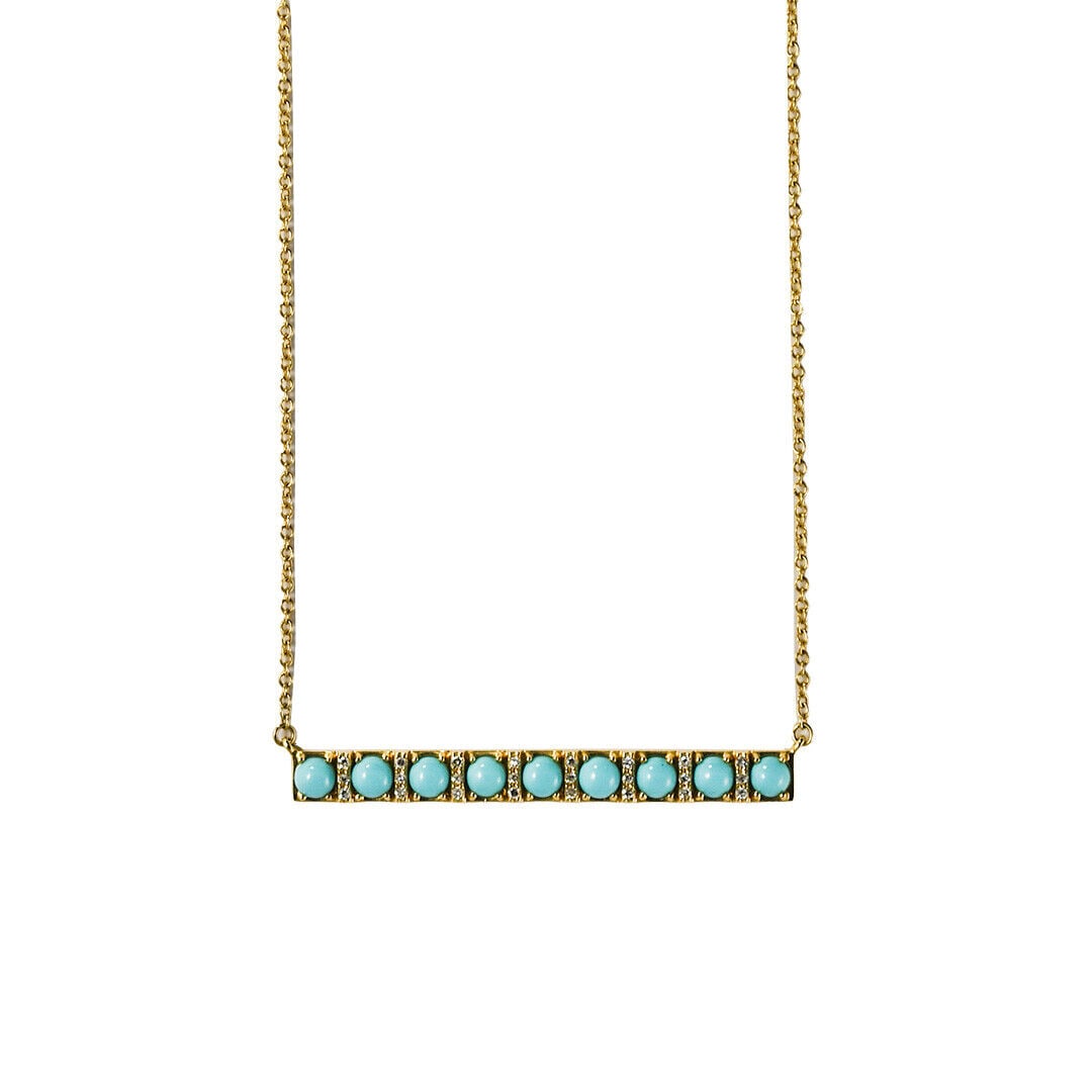 14K Yellow Gold Turquoise Pendant Necklace 16": 14K Yellow Gold Turquoise Pendant Necklace 16" Brand: Unbranded Setting Style: Channel-Set Pendant/Locket Type: Charm Base Metal: Yellow Gold Metal: Yellow Gold Main Stone Creation: Natural Main Stone