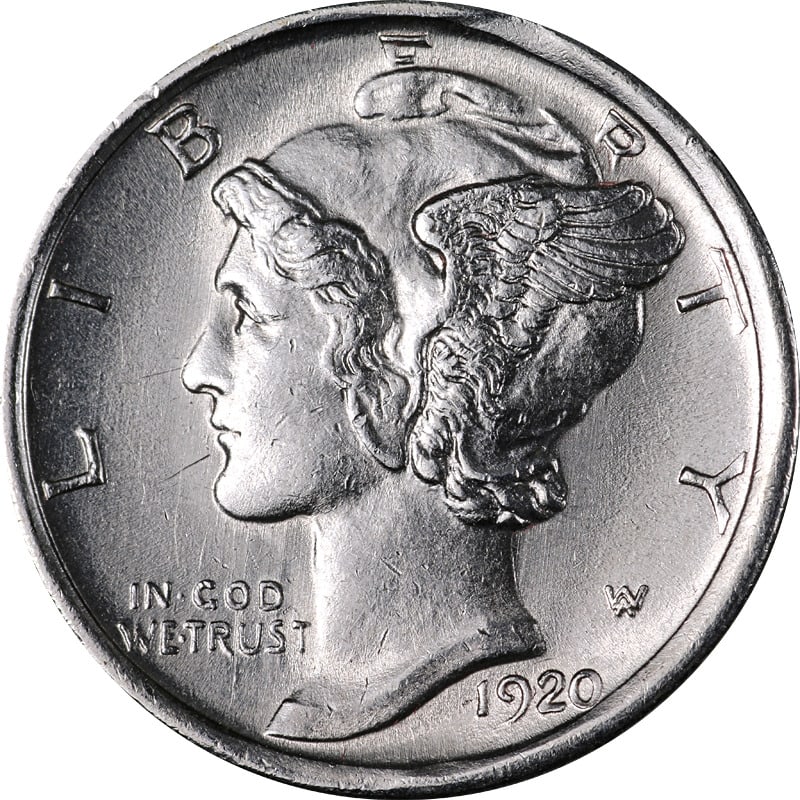 1920-D Mercury Dime Nice BU+: 1920-D Mercury Dime Nice BU+ Certification: Uncertified Circulated/Uncirculated: Uncirculated Mint Location: Denver Grade: Nice BU+ Composition: Silver Year: 1920 Pre-Owned The MYNT Guarantee: All ite