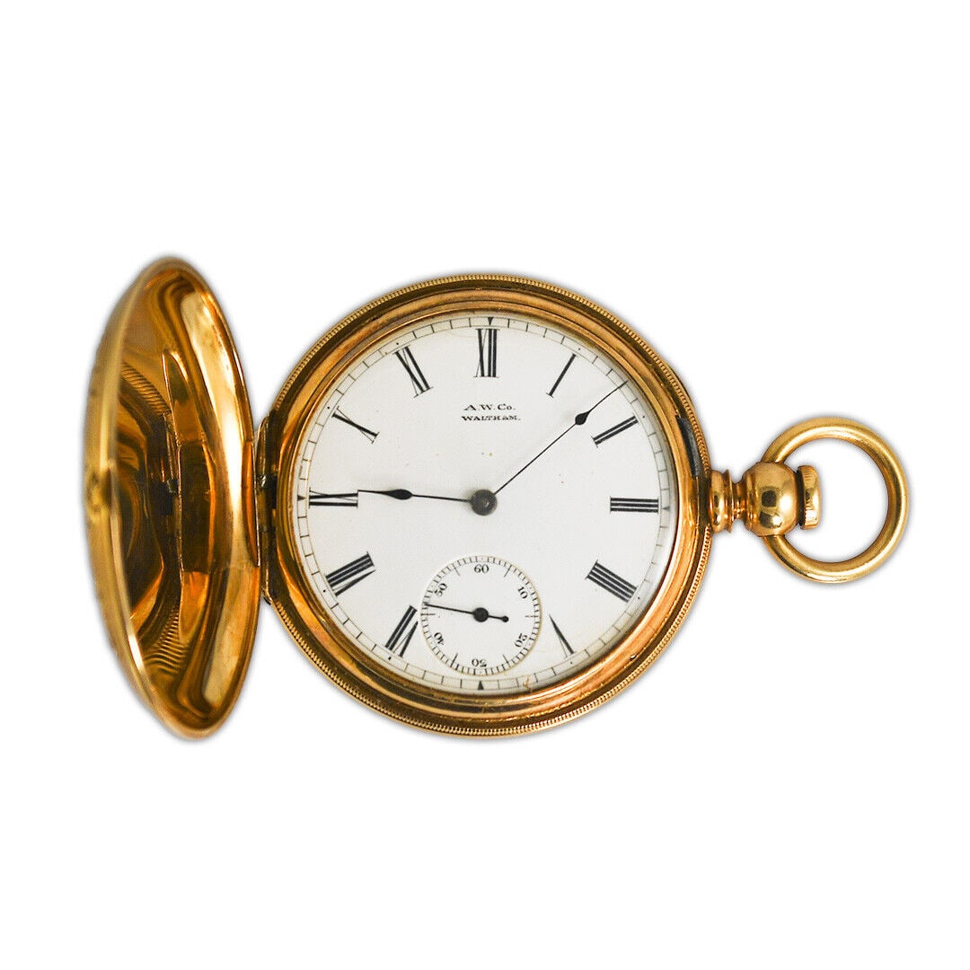 Vintage 14K Yellow Gold Waltham Key Wind Pocket Watch: Vintage 14K Yellow Gold Waltham Key Wind Pocket Watch Vintage: Yes With Original Box/Packaging: No With Manual/Booklet: No With Papers: No Indices: Roman Numerals Style: Dress/Formal Case Color: Yello