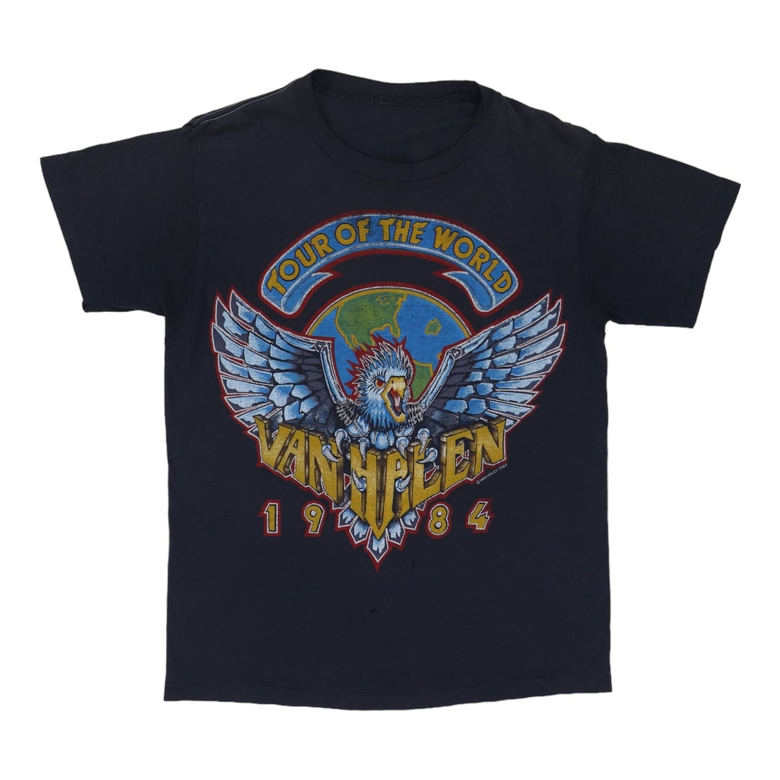1984 Van Halen Tour Of The World Shirt: 1984 Van Halen Tour Of The World Shirt Original 1984 Van Halen Tour Of The World Shirt. This is a true vintage shirt, not a modern reproduction. Sizes vary so please use measurements for best idea on