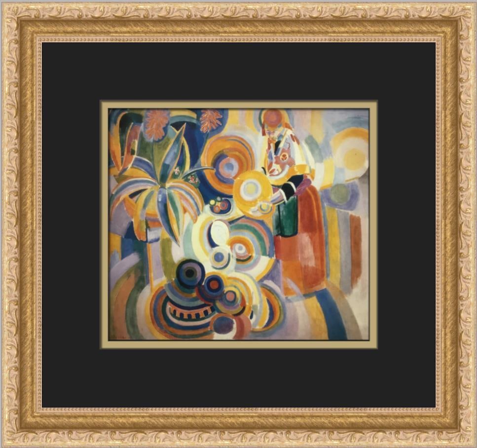 Robert Delaunay Tall Portuguese Woman Custom Framed Print: Robert Delaunay Tall Portuguese Woman Custom Framed Print Seller Notes: "Mint Condition - Brand New Professionally Custom Framed" Size: Medium (up to 36in.) Region Of Origin: united states Artist: Rob
