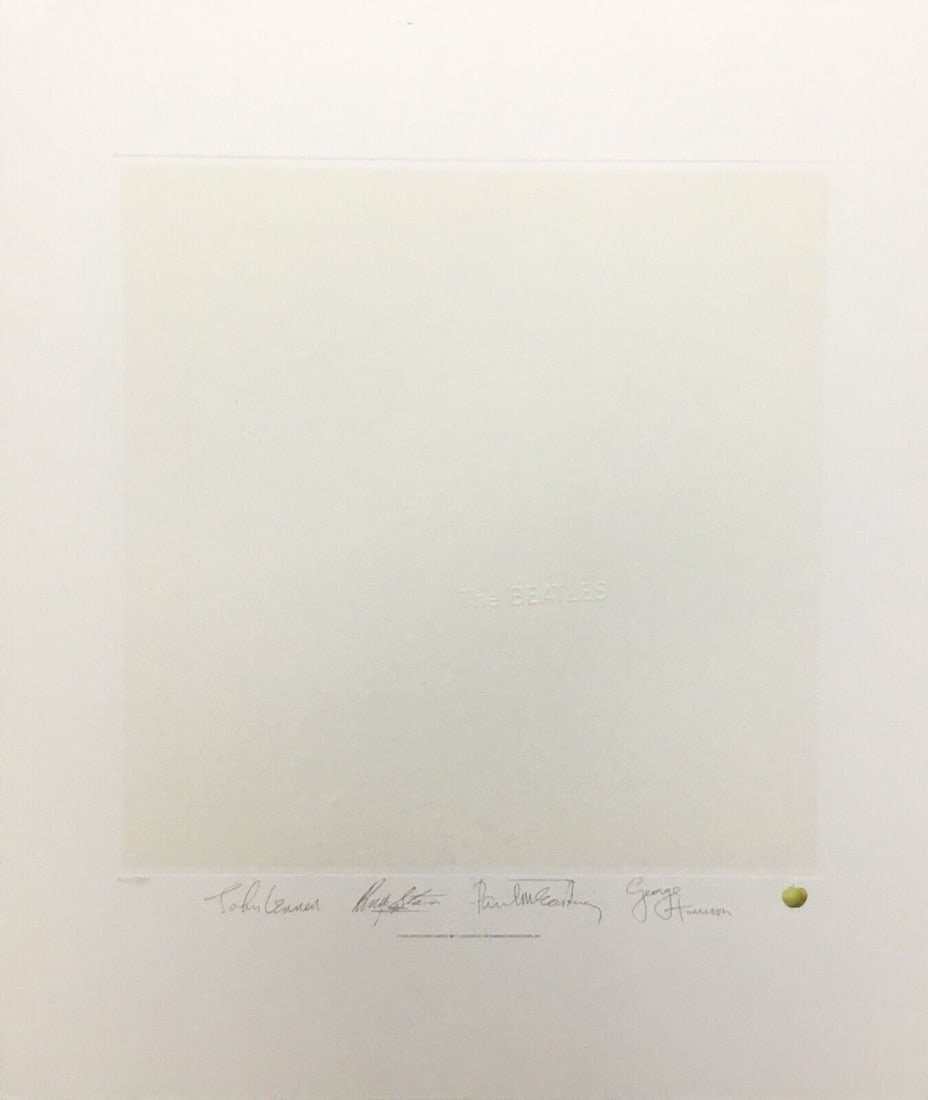 The Beatles The White Album Album Cover Art L/ED Signed/Numbered: The Beatles The White Album Album Cover Art L/ED Signed/Numbered "Seller Notes: "Good Condition For Its Age - will be rolled up into a heavy art tube" " Industry: Music Artist/Band: Beatles Size: 22 x