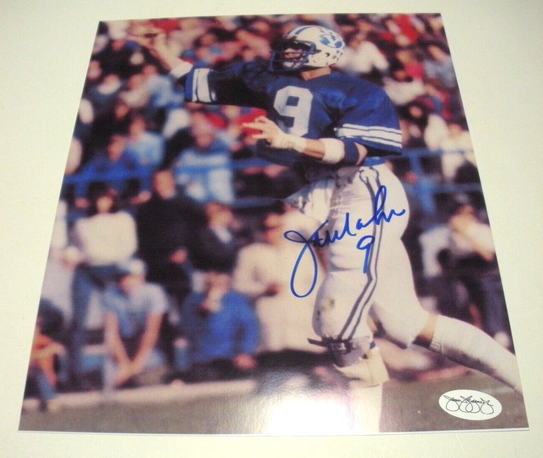 JIM MCMAHON BRIGHAM YOUNG COUGARS BEARS LAST 1 JSA/STAMP/COA SIGNED 8X10 PHOTO: JIM MCMAHON BRIGHAM YOUNG COUGARS BEARS LAST 1 JSA/STAMP/COA SIGNED 8X10 PHOTO Sport: Football-NFL Product: Photo Original/Reprint: Original Pre-Owned While the lot images are representative of the it