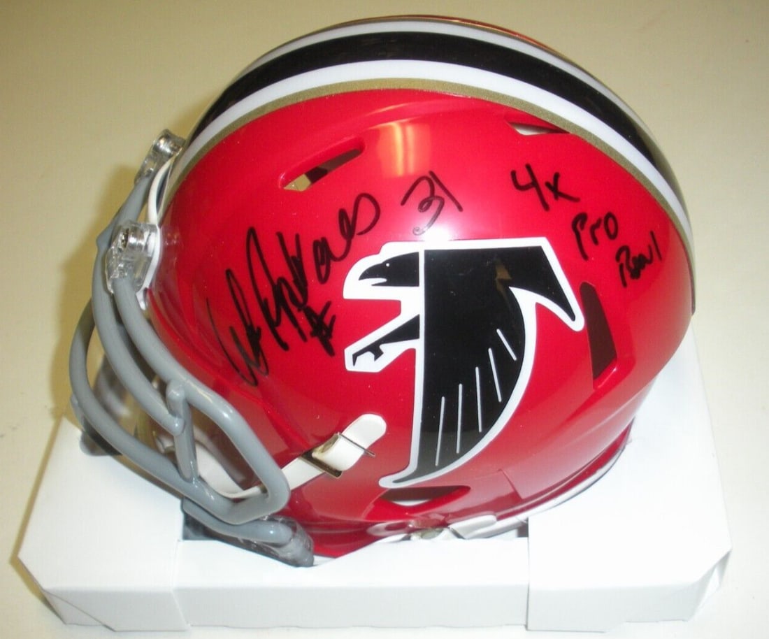 WILLIAM ANDREWS ATLANTA FALCONS 4X PRO BOWL RED LAST 1 W/COA SIGNED MINI HELMET: WILLIAM ANDREWS ATLANTA FALCONS 4X PRO BOWL RED LAST 1 W/COA SIGNED MINI HELMET Sport: Football-NFL Product: Helmet Original/Reprint: Original Pre-Owned While the lot images are representative of the 