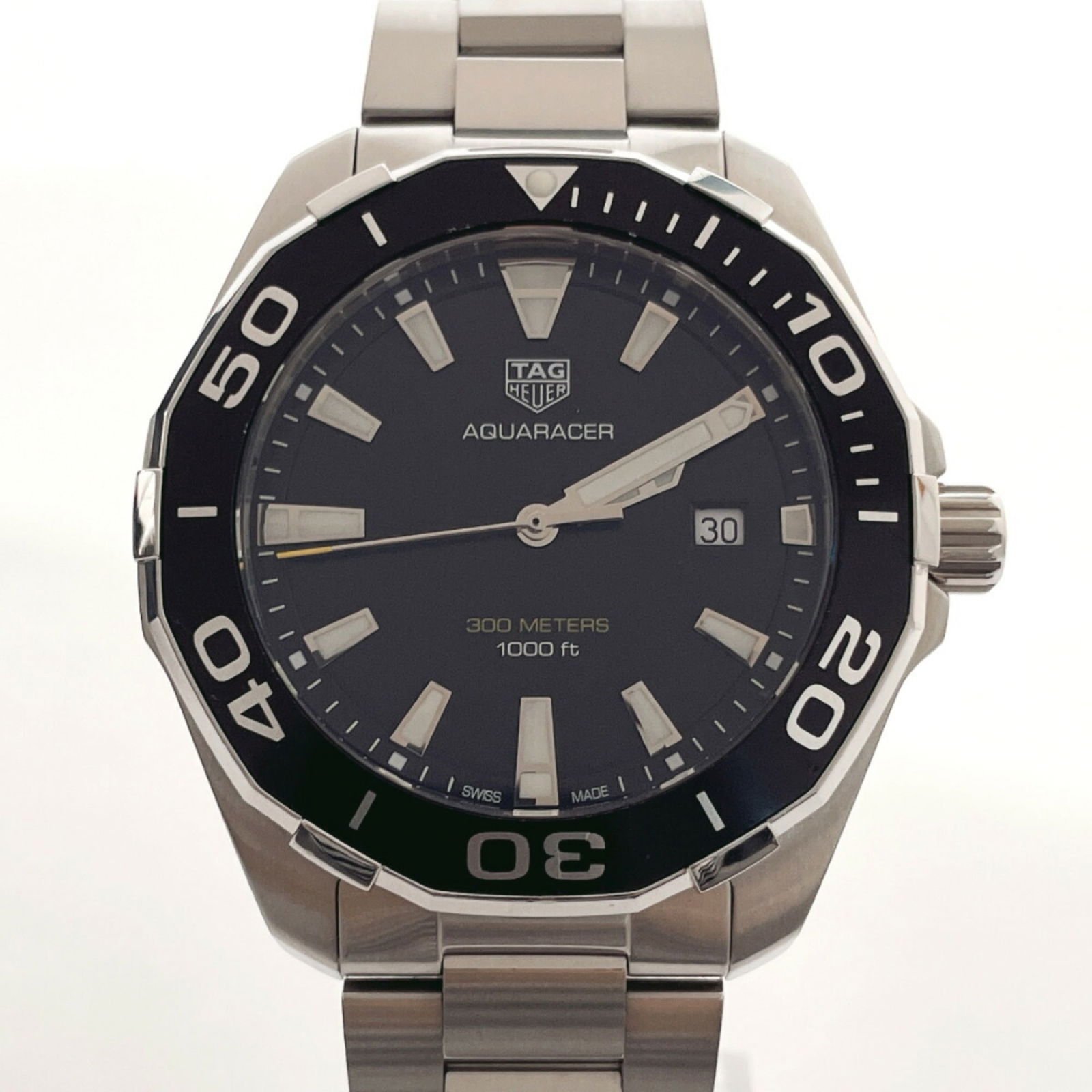 Tag Heuer Aquaracer Watch Stainless Steel Tag Heuer Way101a Men s