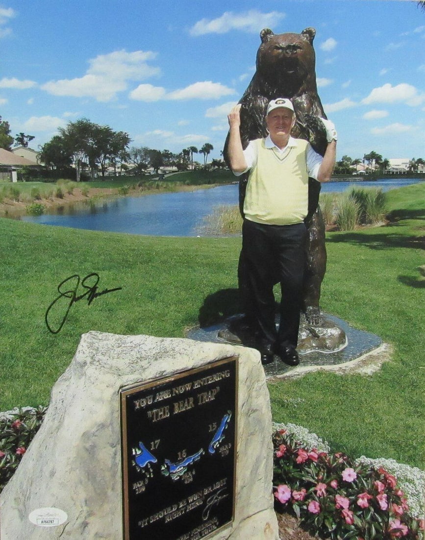 Jack Nicklaus Autographed 11x14 Photo PGA Champ JSA: Jack Nicklaus Autographed 11x14 Photo PGA Champ JSA Sport: Golf-PGA Product: Photo Original/Reprint: Original Autograph Authentication: JSA League: PGA Pre-Owned While the lot images are representativ