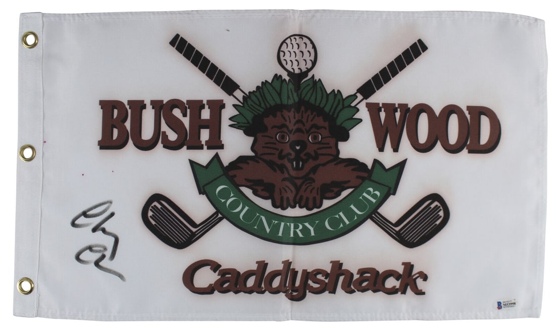 Chevy Chase Caddyshack Signed Bushwood Country Club Flag BAS #M53998: Chevy Chase Caddyshack Signed Bushwood Country Club Flag BAS #M53998 Industry: Movies Original/Reproduction: Original Autograph Authentication: Beckett Product Coa: Beckett Product Signed By Name: Che