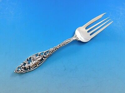 Labors of Cupid by Dominick and Haff Sterling Silver Dessert Fork 4-tine Vintage: Labors of Cupid by Dominick and Haff Sterling Silver Dessert Fork 4-tine Vintage Labors of cupid by dominick & haff sterling silver dessert fork 4-tine in the pattern labors of cupid by dominick and h