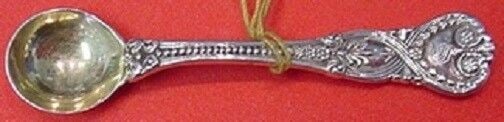 Saint James By Tiffany Sterling Silver Salt Spoon Goldwashed 2 1/4": Saint James By Tiffany Sterling Silver Salt Spoon Goldwashed 2 1/4" Saint james by tiffany & co. Sterling silver salt spoon goldwashed 2 1/4" in the pattern saint james by tiffany & co. . It is monogr
