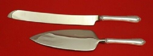 Sterling silver cake serving deals set
