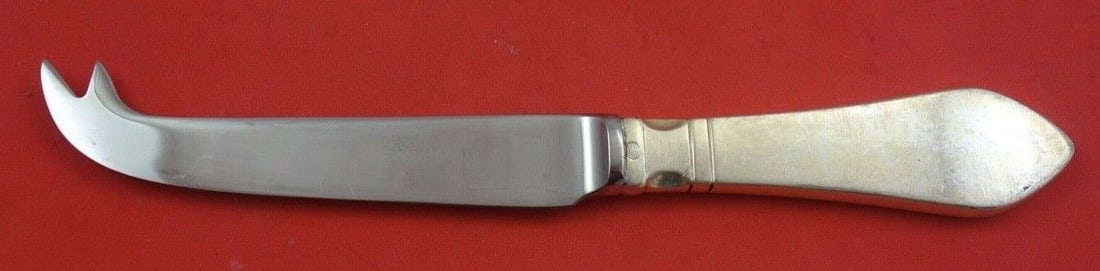 Continental-Estate by Georg Jensen Sterling Silver Cheese Knife Custom 8": Continental-Estate by Georg Jensen Sterling Silver Cheese Knife Custom 8" Continental-estate by georg jensen sterling silver cheese knife hollow handle with stainless blade custom 8" in the pattern co