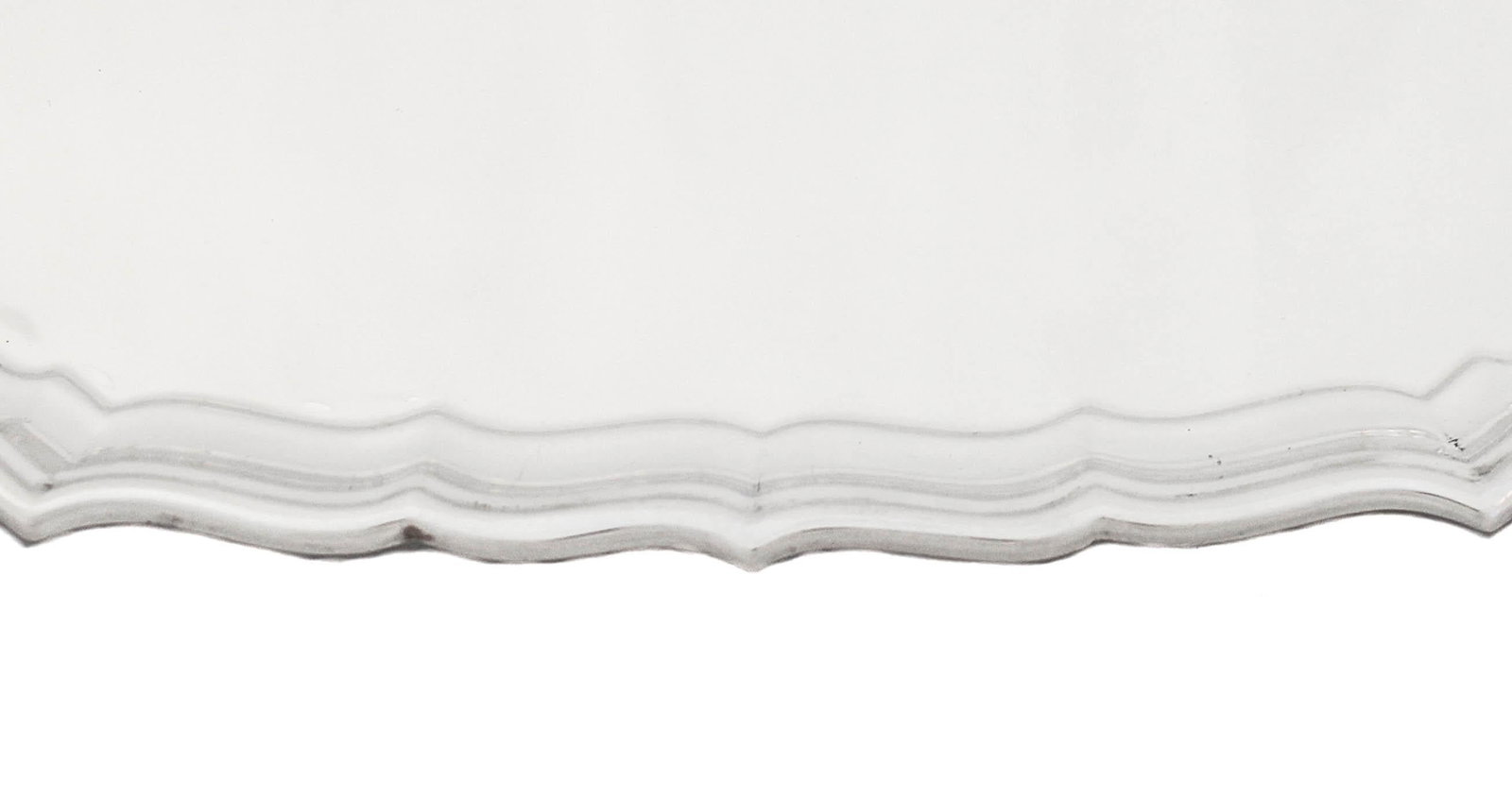 Sterling Silver "Chippendale" Platter: Sterling Silver "Chippendale" Platter Creator: Reed & Barton (Manufacturer) Dimensions: Height: 1 in (2.54 cm)Width: 12 in (30.48 cm)Depth: 9 in (22.86 cm) Materials and Techniques: Sterling Silver Pl
