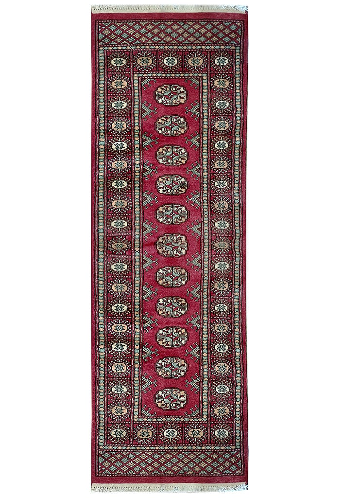 2 x 6 Narrow Runner Fine Handmade Pakistan: 2 x 6 Narrow Runner Fine Handmade Pakistan Free continental US Shipping Size in Feet: Width: 2.2 x Length: 6.2 Size in Inches: Width: 26 in x Length: 74 in Rug Type: Area Rug Colors: Deep Red Weave: H