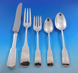 Moulton by Old Newbury Crafters Sterling Silver Flatware 12 Set 62 pieces Dinner (1 of 7)
