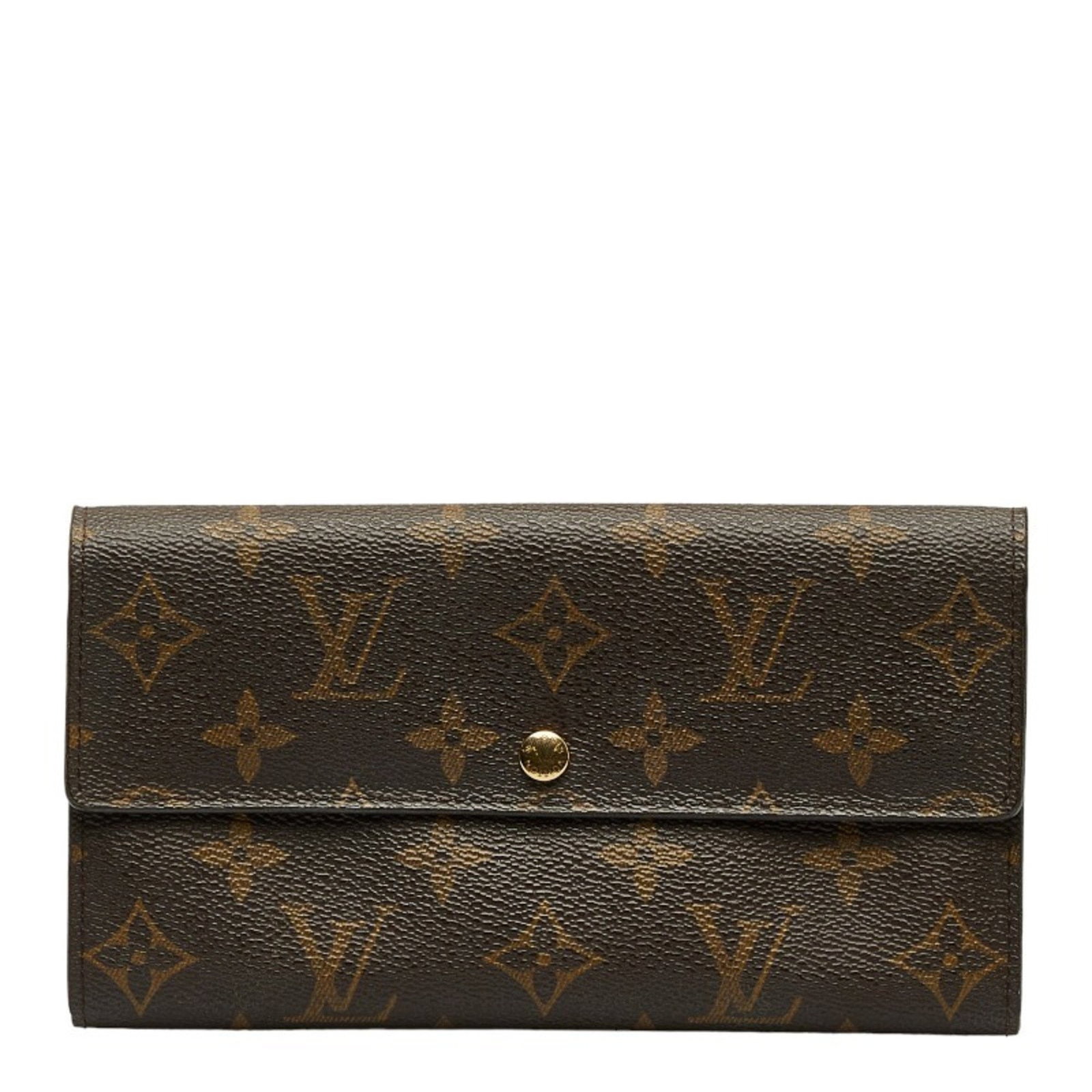 Louis Vuitton Monogram Portefeuille Sarah Long Wallet M61734 Brown PVC Leather Women's LOUIS VUITTON: Louis Vuitton Monogram Portefeuille Sarah Long Wallet M61734 Brown PVC Leather Women's LOUIS VUITTON Brand: Louis Vuitton Gender: Women Material: PVC Leather PVC: Leather: Color: Brown Size (HxWxD): 1