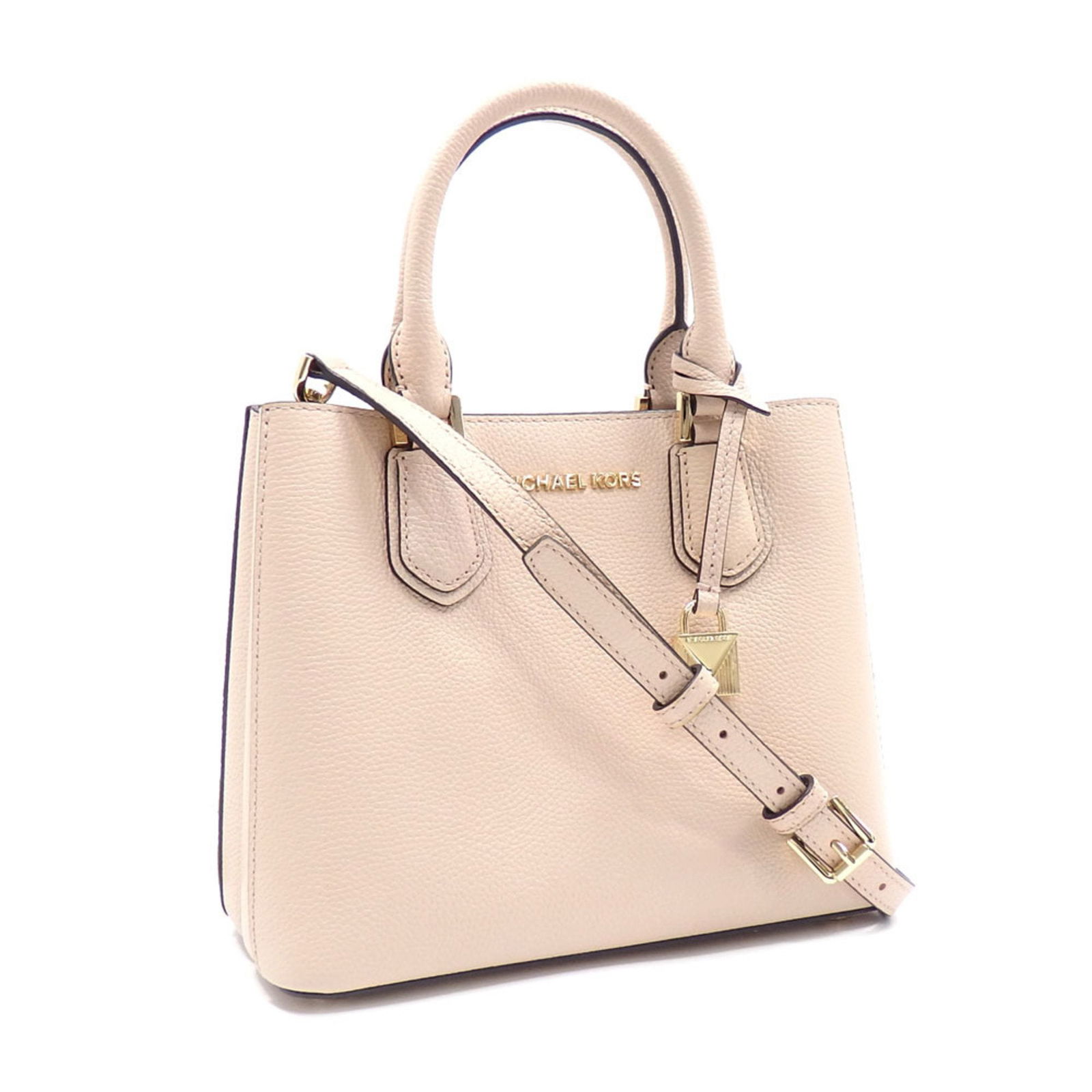 Michael Kors Handbag Women s Pink Beige Leather 35t8gafm2l Shoulder