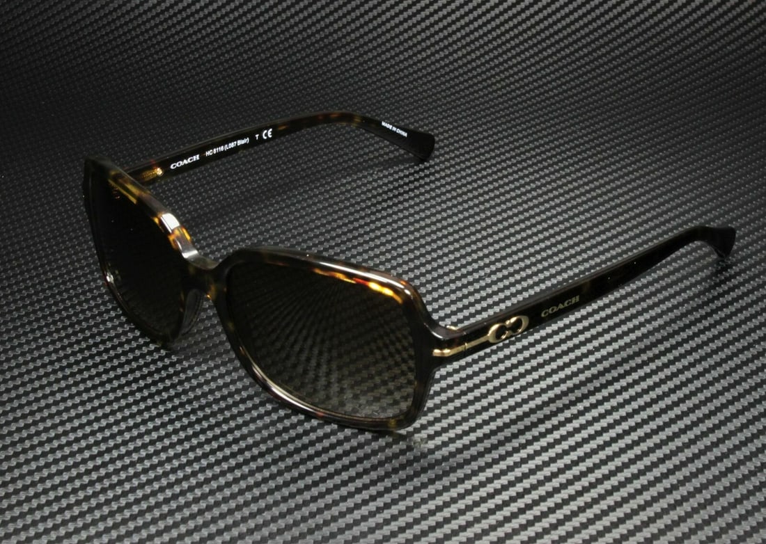 COACH HC8116 500113 Dark Tortoise Rectangle 56 mm Sunglasses: COACH HC8116 500113 Dark Tortoise Rectangle 56 mm Sunglasses Style: Rectangle Type: Sunglasses Frame Color: Beige New The MYNT Guarantee: All items in this auction are guaranteed to be 100% authentic.