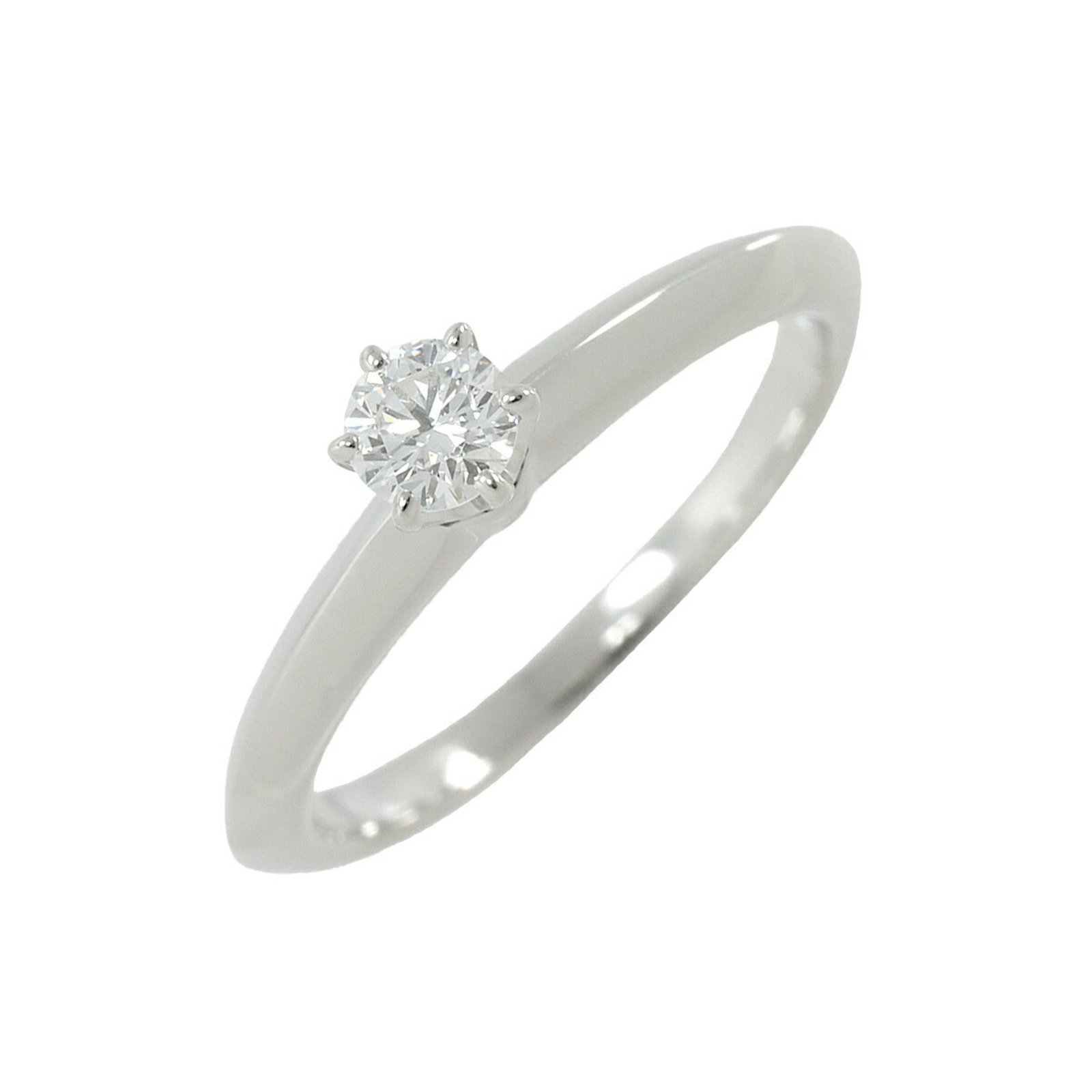 Tiffany TIFFANY&Co. Solitaire Diamond 0.18ct F/VVS1/3EX No. 7 Ring Pt Platinum: Tiffany TIFFANY&Co. Solitaire Diamond 0.18ct F/VVS1/3EX No. 7 Ring Pt Platinum Brand: Tiffany Type: Band ring Gender: Women Color: Platinum Material: Platinum 950 Stone: Diamond Other Size: 7 Conditio