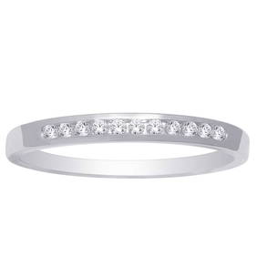 14K White Gold 1/2 Ct Diamond Ladies Machine Band (1 of 1)
