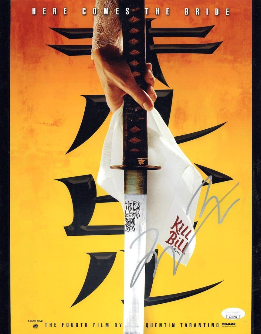 Quentin Tarantino Signed Autographed 11X14 Photo Kill Bill Promo JSA AJ83731: Quentin Tarantino Signed Autographed 11X14 Photo Kill Bill Promo JSA AJ83731 Industry: Movies Object Type: Photograph Original/Reproduction: Original Signed By: Quentin Tarantino Autograph Authenticat