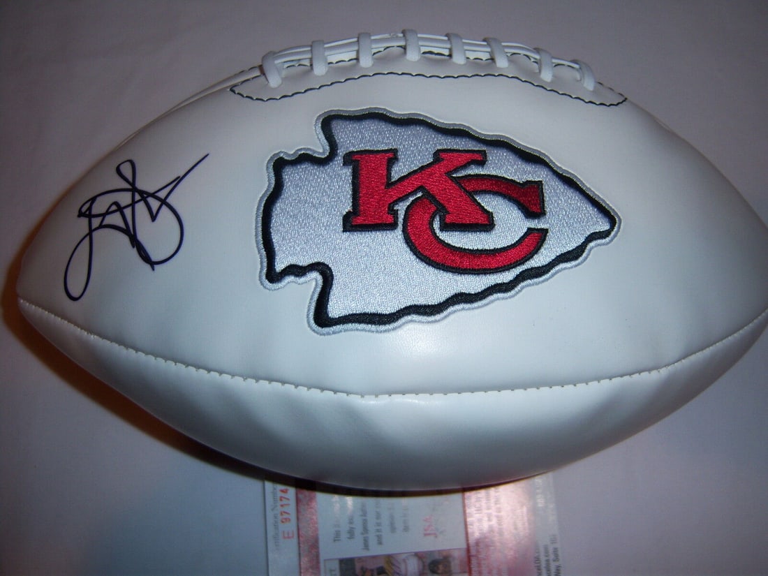 LARRY JOHNSON PENN STATE KANSAS CITY CHIEFS JSACOA SIGNED FOOTBALL: LARRY JOHNSON PENN STATE KANSAS CITY CHIEFS JSACOA SIGNED FOOTBALL Original/Reprint: Original Autograph Type: Collectible Autographs Sport: Football-NFL Team-Nfl: Chicago Bears Product: Ball Pre-Owned