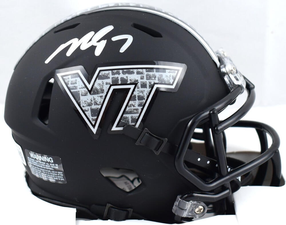 Michael Vick Signed Virginia Tech Black Speed Mini Helmet - Beckett W Hologram: Michael Vick Signed Virginia Tech Black Speed Mini Helmet - Beckett W Hologram Sport: Football-NCAA Product: Helmet Original/Reprint: Original Player: Michael Vick Team: Virginia Tech Autograph Authen