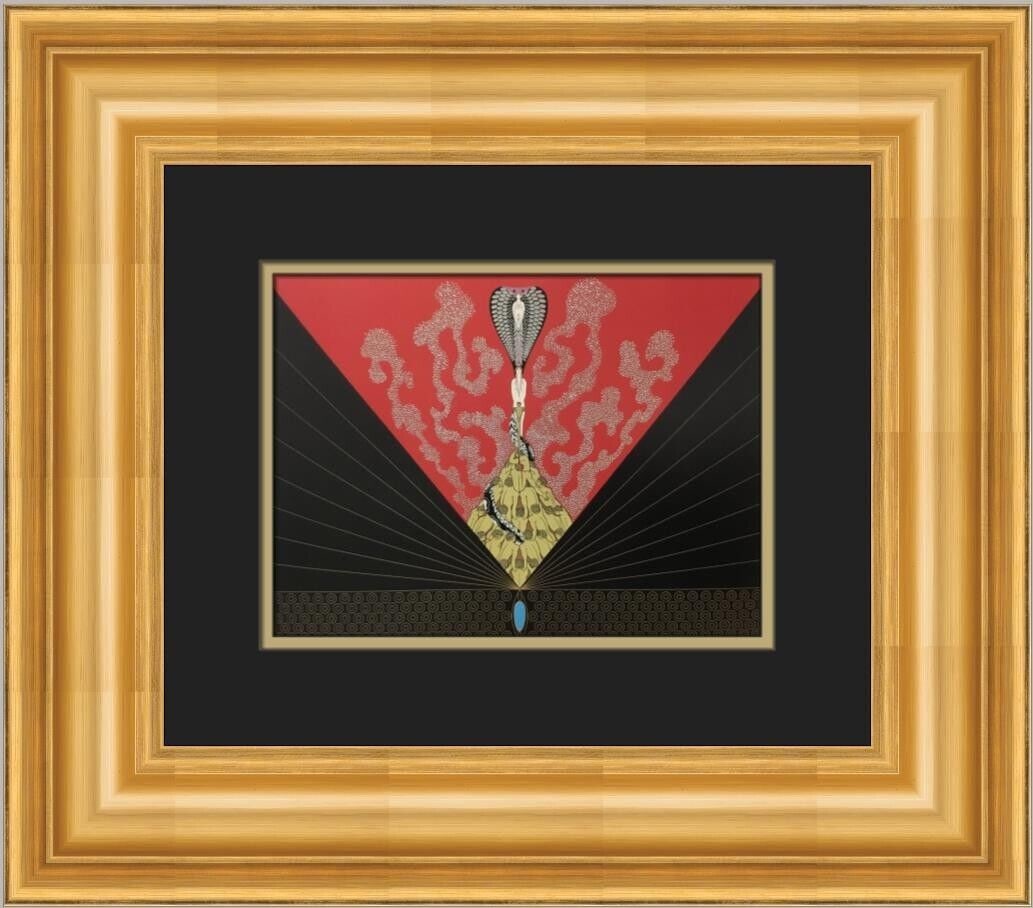 Erte The Triumph of Courtesan Custom Framed Print: Erte The Triumph of Courtesan Custom Framed Print Type: Print Artist: Erte Theme: Art Subject: Figures Production Technique: Lithography Framing: Matted & Framed Unit Of Sale: Single Piece Size: Mediu