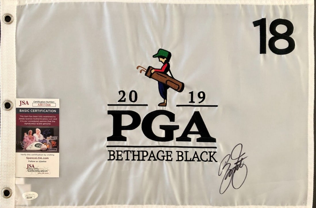 RICKIE FOWLER 2019 signed PGA BETHPAGE BLACK: RICKIE FOWLER 2019 signed PGA BETHPAGE BLACK Product: Flag Player: Rickie Fowler Sport: Golf-PGA Autograph Authentication: James Spence Authentication (JSA) Original/Reprint: Original None While the l