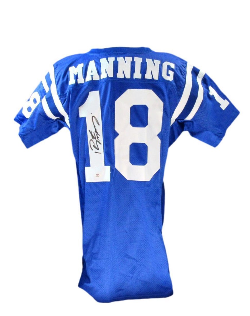 Peyton Manning HOF Autographed Custom Football Jersey Colts 185611: Peyton Manning HOF Autographed Custom Football Jersey Colts 185611 Autograph Authentication: Fanatics Authentic Original/Reprint: Original Product: Jersey Sport: Football Team: Indianapolis Colts Leag