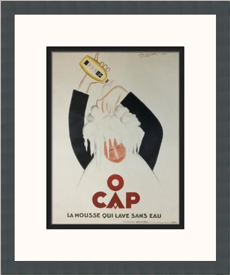 Leonetto Cappiello OCap Custom Framed Advertising Print: Leonetto Cappiello OCap Custom Framed Advertising Print Type: Print Artist: Jean Carlu Theme: Advertising Subject: O"Cap Production Technique: Lithography Original/Licensed Reprint: Open Edition Print