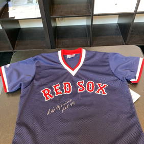 Luis Aparicio Signed Vintage Boston Red Sox Jersey With JSA Sticker (1 of 7)
