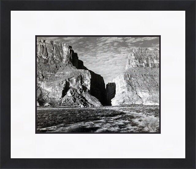 Ansel Adams Santa Elena Canyon Big Bend Park TX Custom Framed Print: Ansel Adams Santa Elena Canyon Big Bend Park TX Custom Framed Print Type: Print Artist: Ansel Adams Theme: Art Subject: Santa Elena Canyon Big Bend Park TX Production Technique: Offset Lithograph Orig