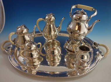 Blossom by Yvar Peterson Sterling Silver Coffee Tea Set 7pc  Calla Lily (1 of 12)