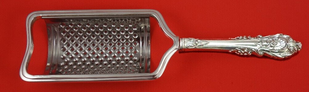 Sir Christopher by Wallace Sterling Silver Cheese Grater Curved Custom Made: Sir Christopher by Wallace Sterling Silver Cheese Grater Curved Custom Made Sir christopher by wallacesterling silver hollow handle with stainless implement curved cheese grater 8 1/2" custom made, in