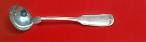 Fiddle Thread by Frank Smith Sterling Salt Spoon Master 3 1/2" Custom Made: Fiddle Thread by Frank Smith Sterling Salt Spoon Master 3 1/2" Custom Made Fiddle thread by frank smith sterling silver custom made salt spoon master 3 1/2" in the pattern fiddle thread by frank smith